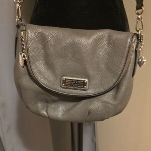 Vintage Marc Jacobs Gray Crossbody Bag With Silver Hardware